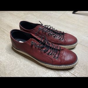 John Varvatos Bootleg Leather Sneakers